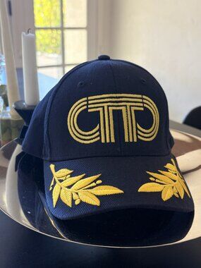 OTTO 958 Kiko Kostadinov Navy & Gold Podium Logo Cap
